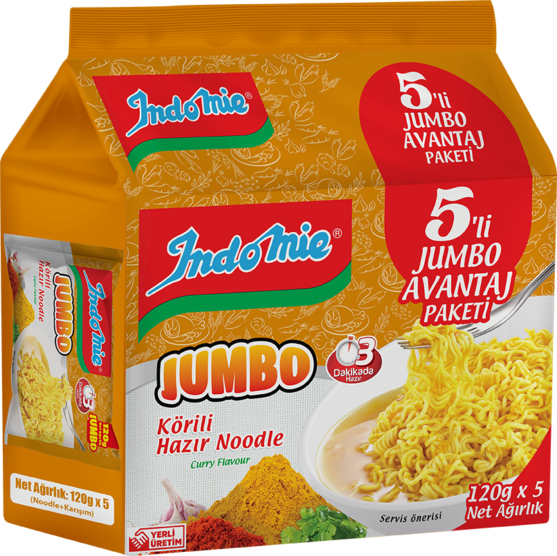 Jumbo Curry Instant Noodle x5